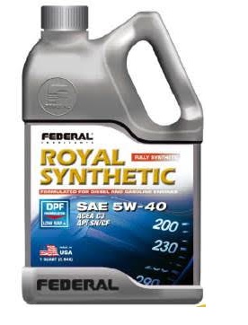 Federal 5w40 Royal Sintetico para DPF